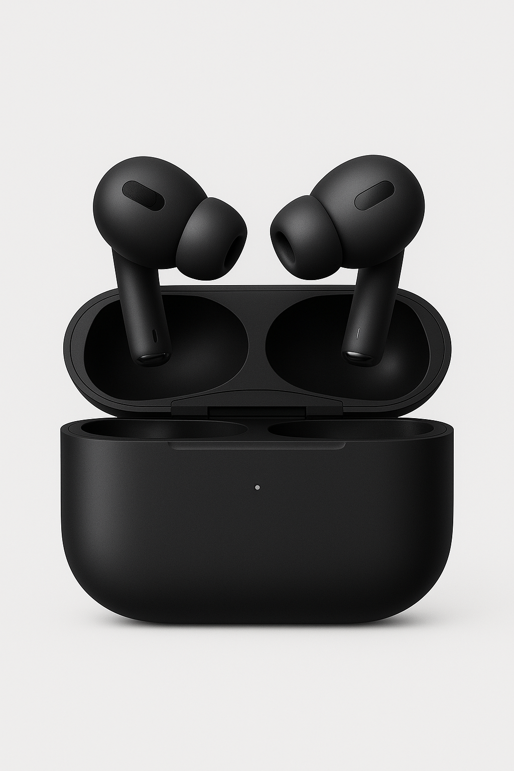Luxury AirPods Pro 2 Replica – Matte Black Wireless Earbuds with Charging Case