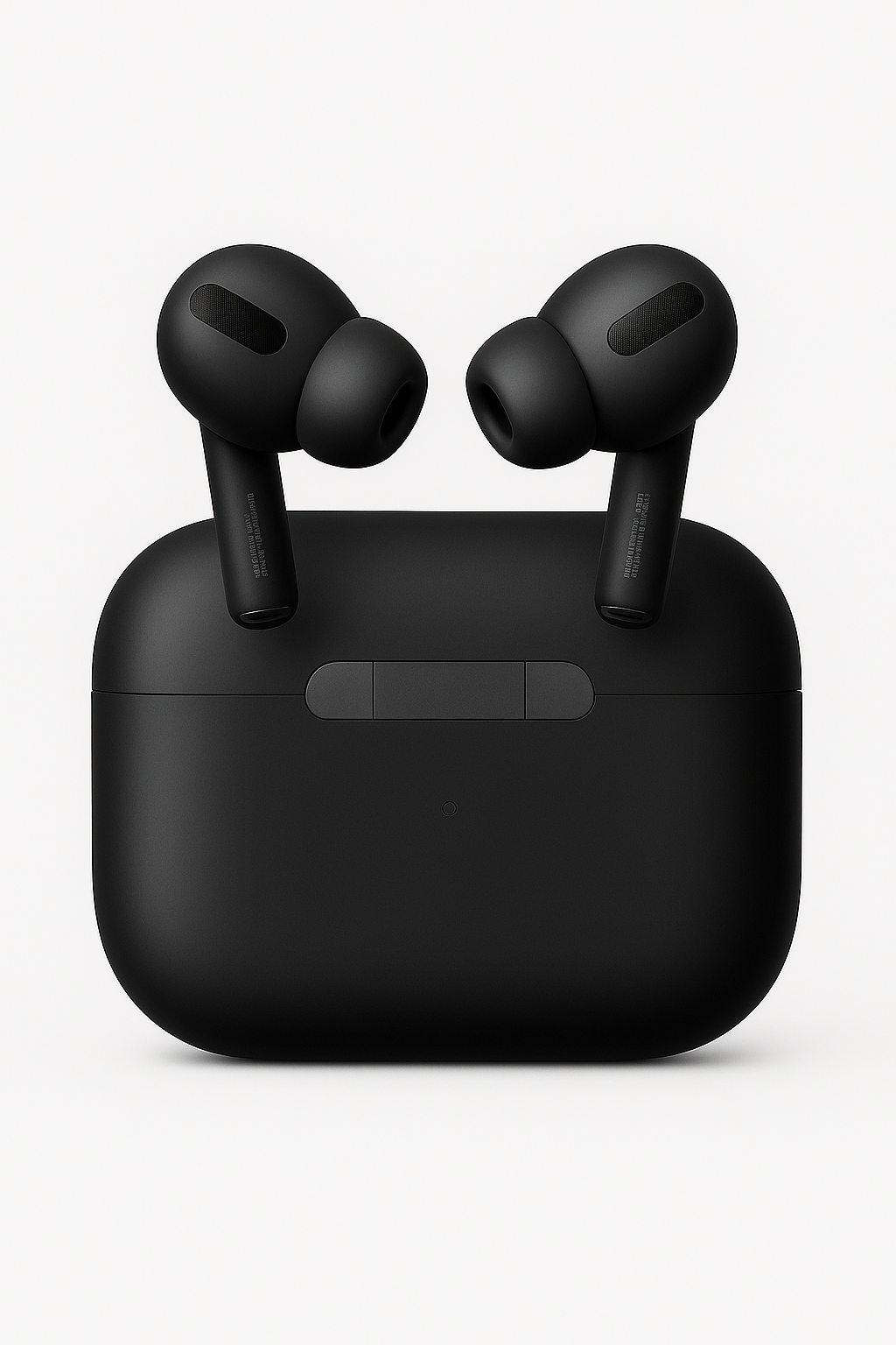 Luxury AirPods Pro 2 Replica – Matte Black Wireless Earbuds with Charging Case