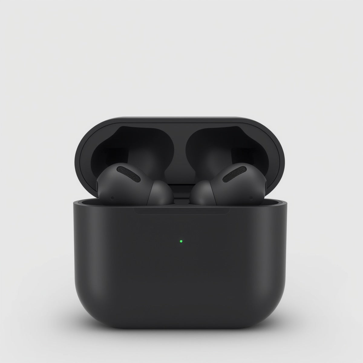 Luxury AirPods Pro 2 Replica – Matte Black Wireless Earbuds with Charging Case